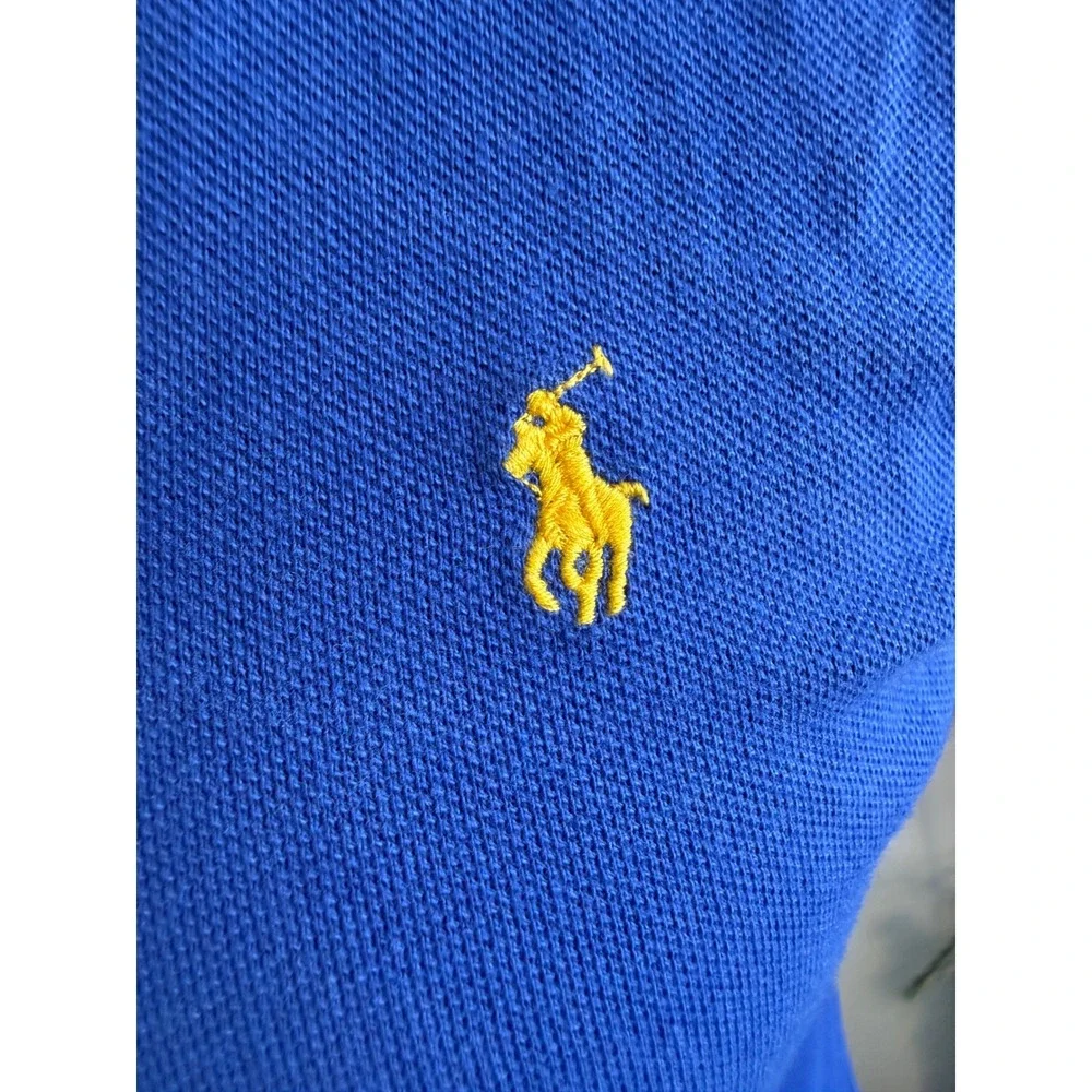 Polo Ralph Lauren Kids Boys Blue Short Sleeve Mesh Polo Shirt Size‎ M 10-12
